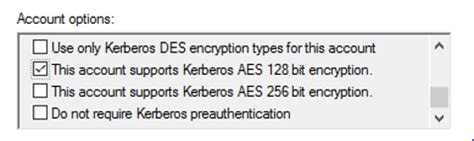conf file. . Encryption type requested is not supported by the kdc
